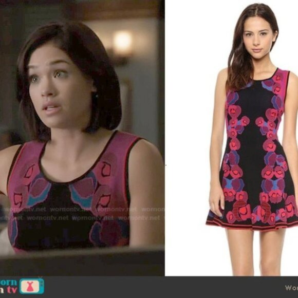 Worn on TV, Diane‎ von Furstenberg Sleeveless Jacquard Body Con Dress Size Small - Picture 1 of 12